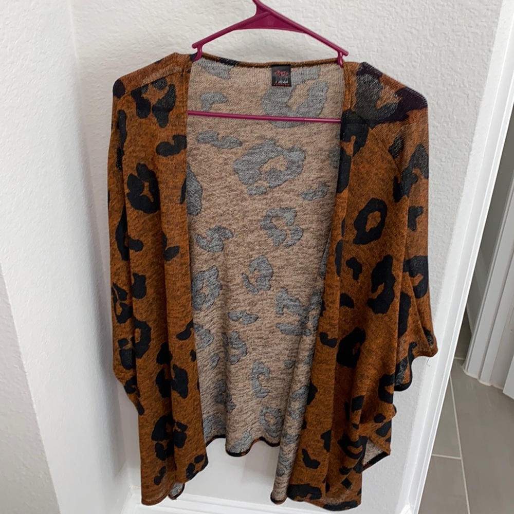 Knit Leopard Kimono